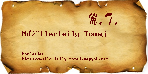 Müllerleily Tomaj névjegykártya
